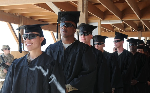 College Graduates Standing in line